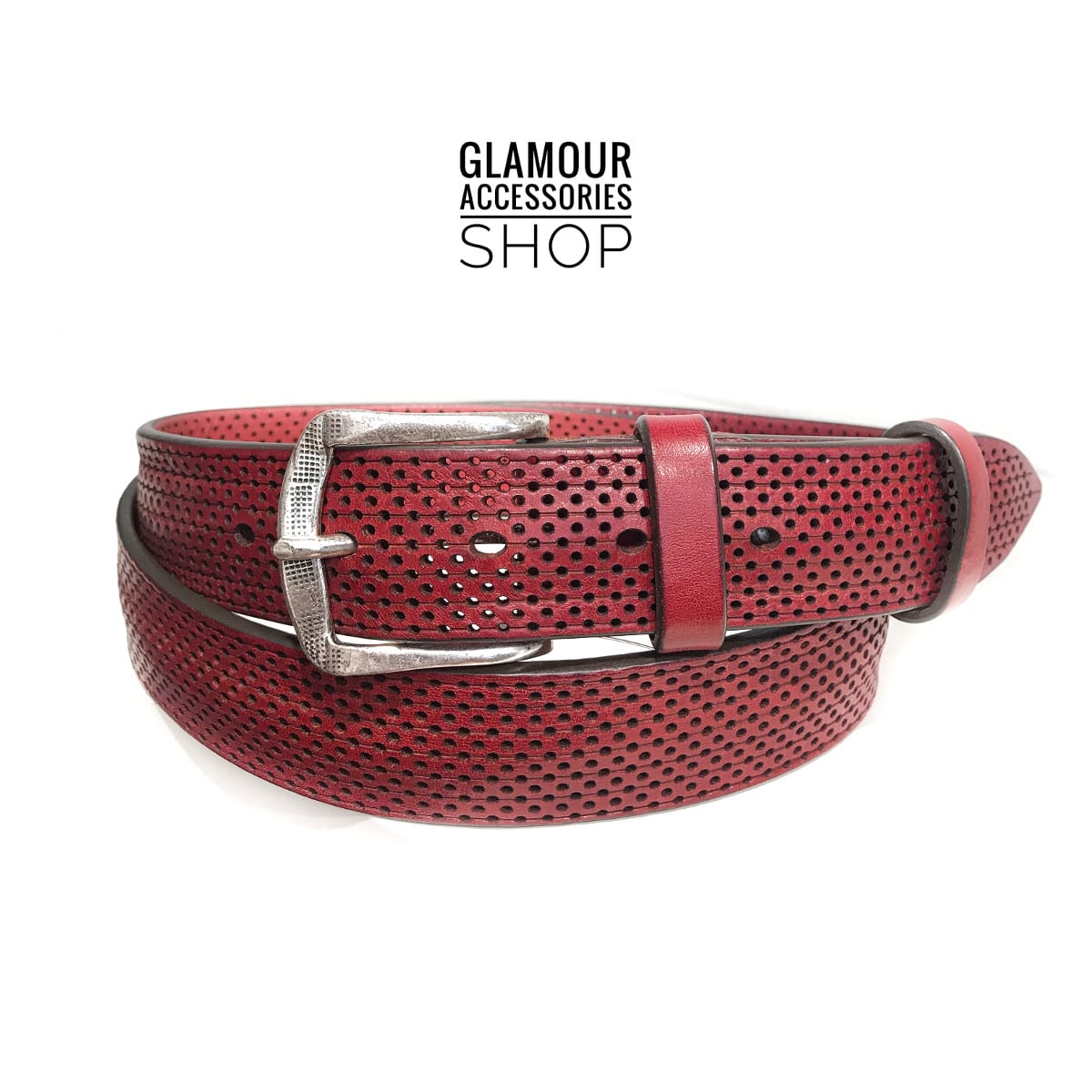 Cintura uomo donna vera pelle laserata hipster chic MADE IN ITALY regolabile - immagine 6