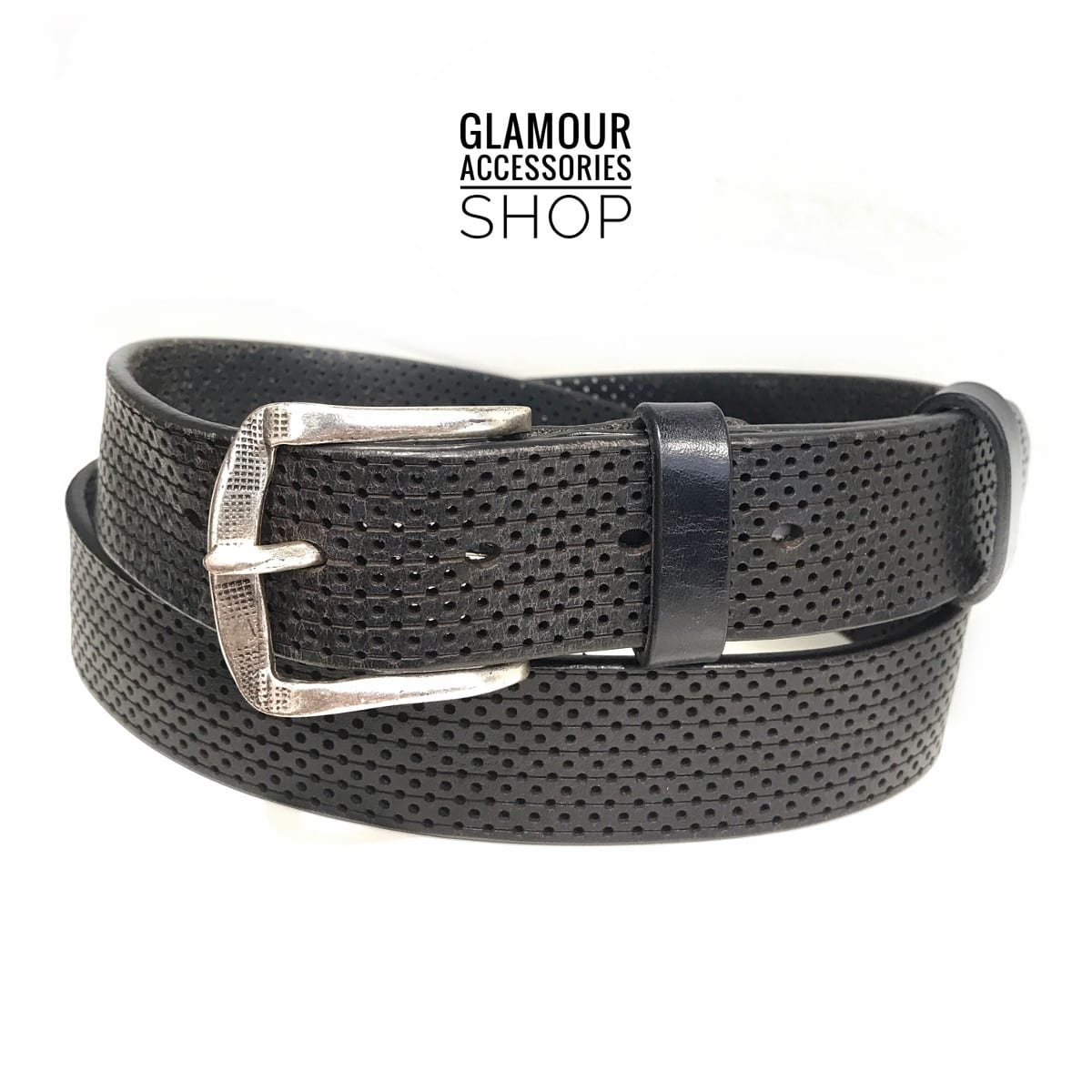 Cintura uomo donna vera pelle laserata hipster chic MADE IN ITALY regolabile - immagine 3