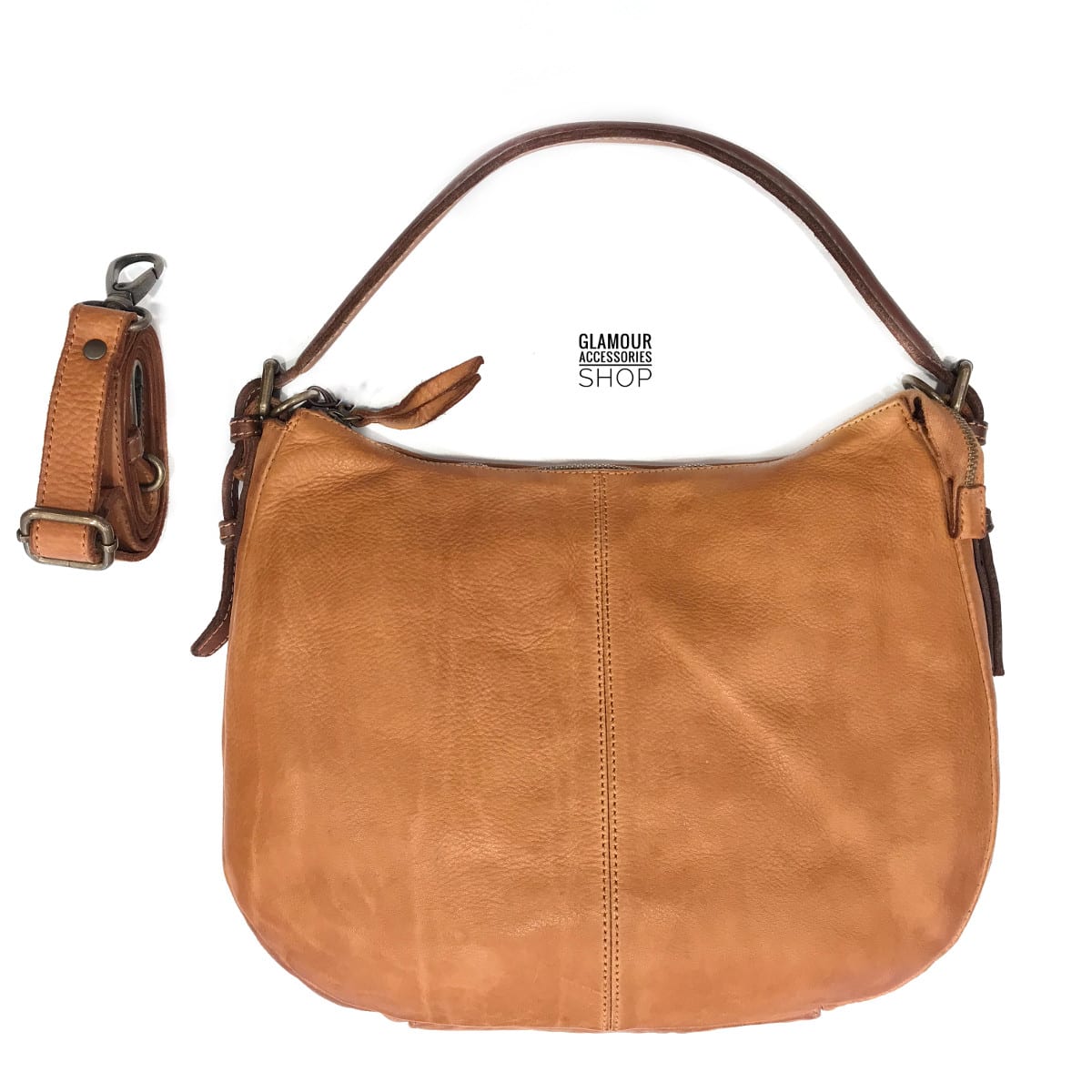 BORSA donna sacca piccola vera pelle MADE IN ITALY LUXY
