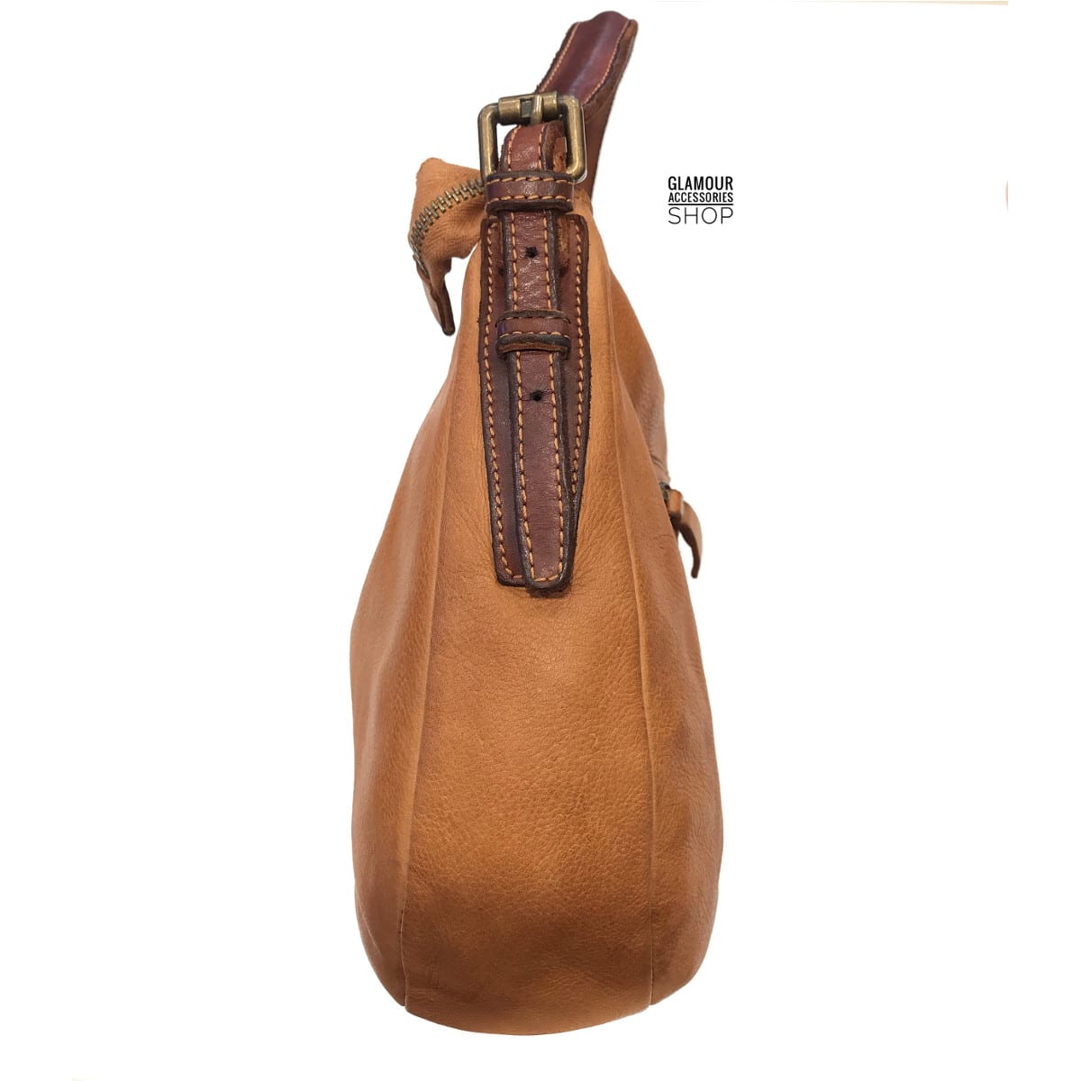 BORSA donna sacca piccola vera pelle MADE IN ITALY LUXY - immagine 3