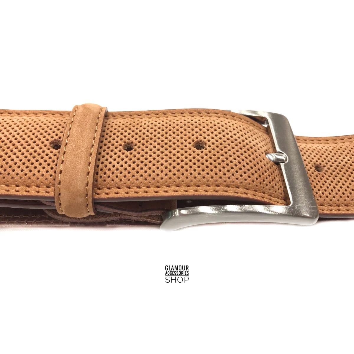Cintura vera pelle NABOUK doppia cucitura MADE IN ITALY Courmayeur - immagine 4
