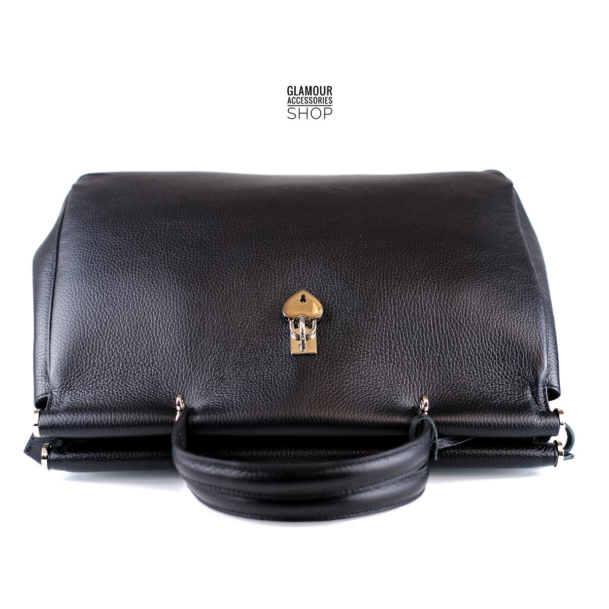 BORSA bauletto donna vera pelle a mano doppio manico MADE IN ITALY Dolly - immagine 4