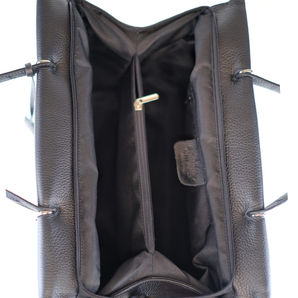 BORSA bauletto donna vera pelle a mano doppio manico MADE IN ITALY Dolly - immagine 5