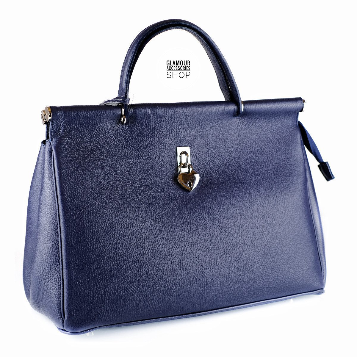 BORSA bauletto donna vera pelle a mano doppio manico MADE IN ITALY Dolly - immagine 10