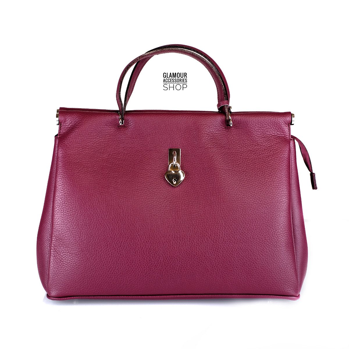 BORSA bauletto donna vera pelle a mano doppio manico MADE IN ITALY Dolly - immagine 12
