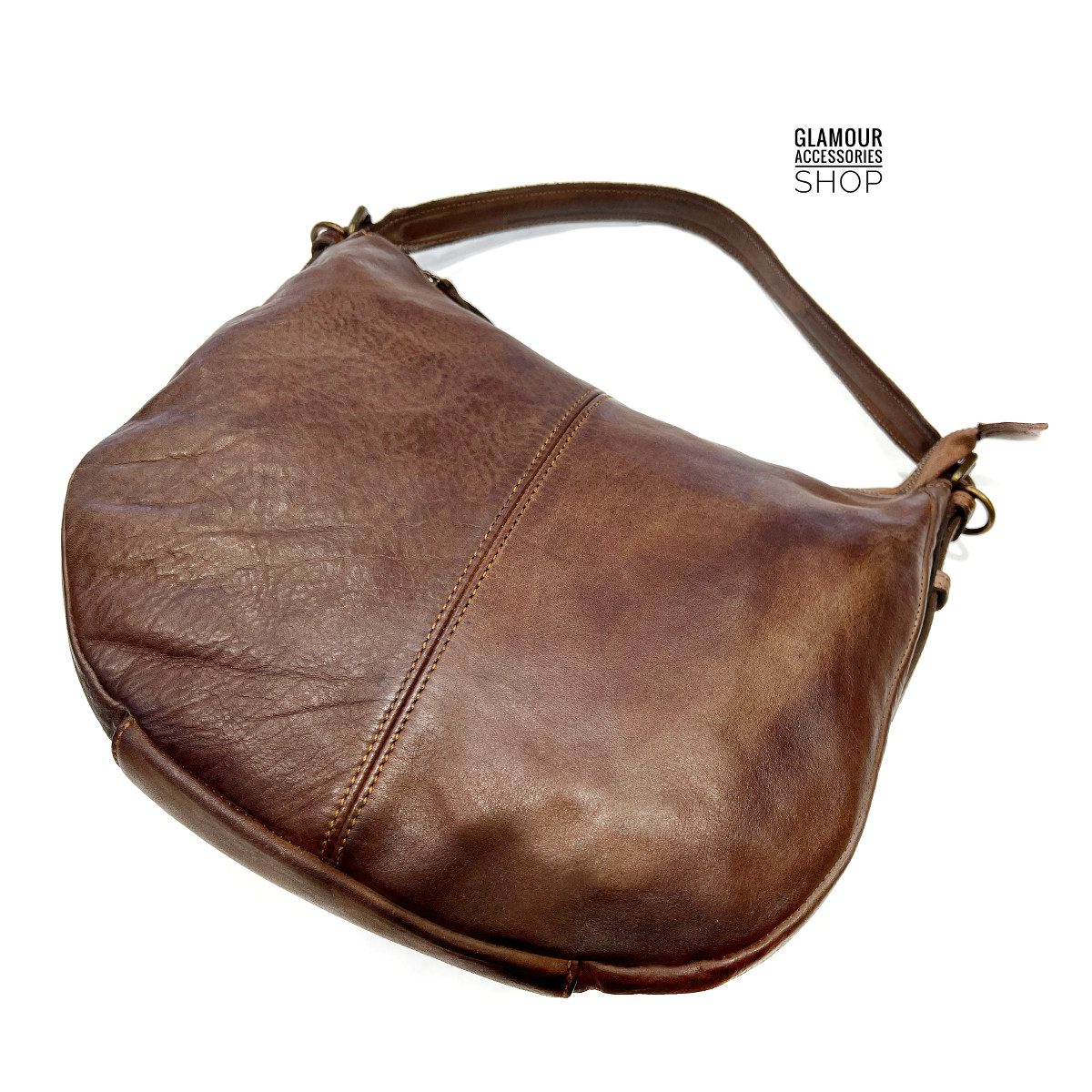 BORSA donna sacca piccola vera pelle MADE IN ITALY LUXY - immagine 16