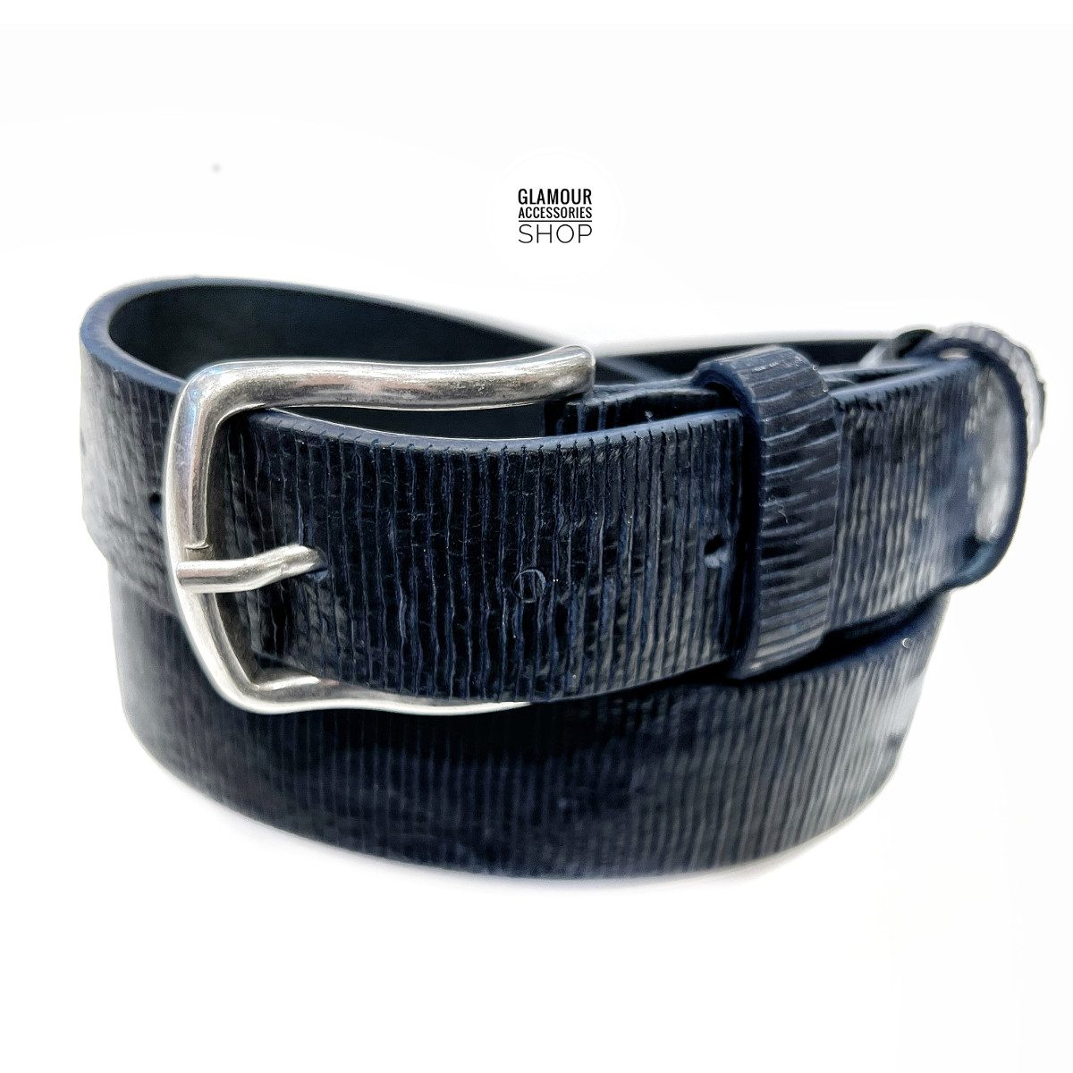 Cintura uomo donna vera pelle laserata hipster MADE IN ITALY Bogotà - immagine 7