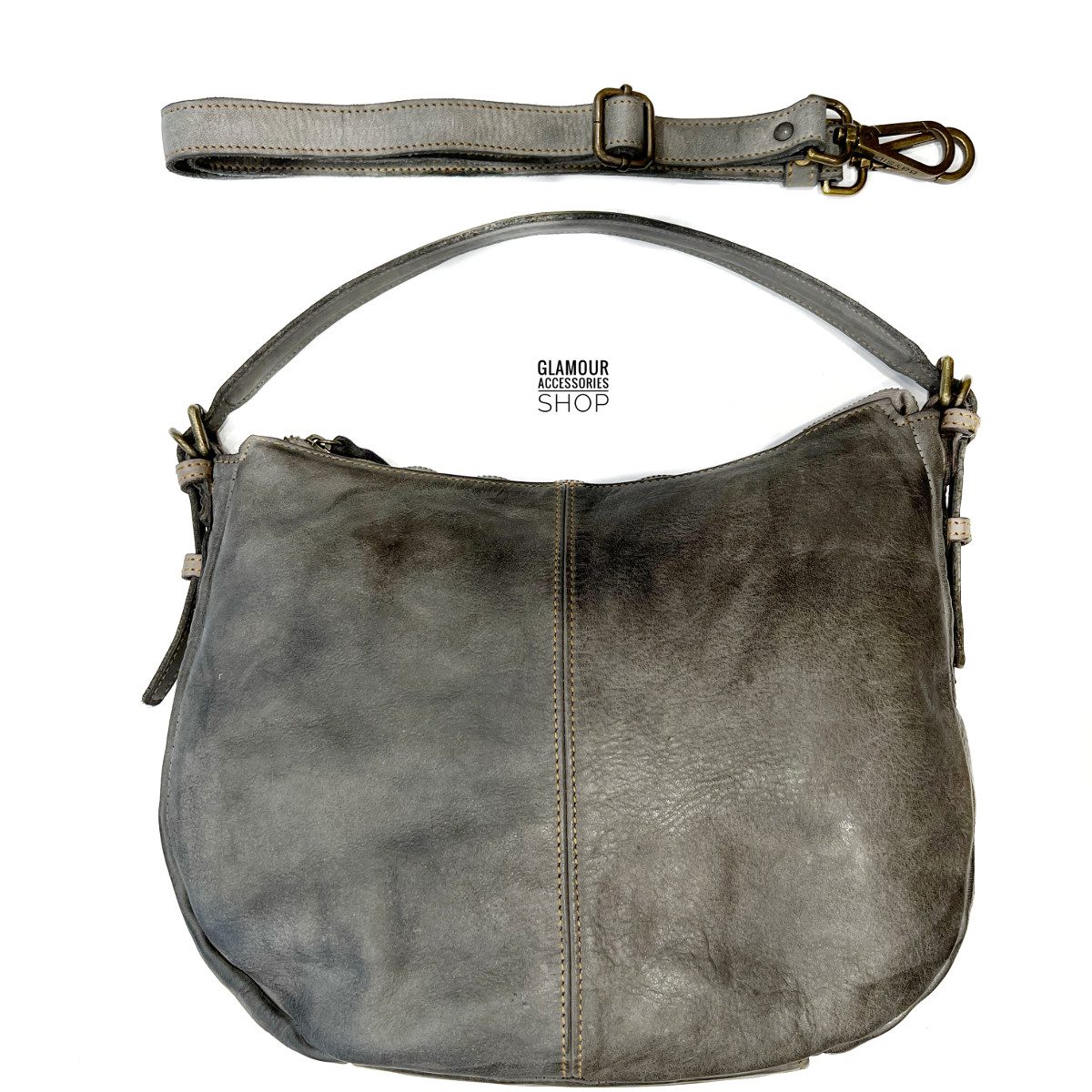 BORSA donna sacca piccola vera pelle MADE IN ITALY LUXY - immagine 18