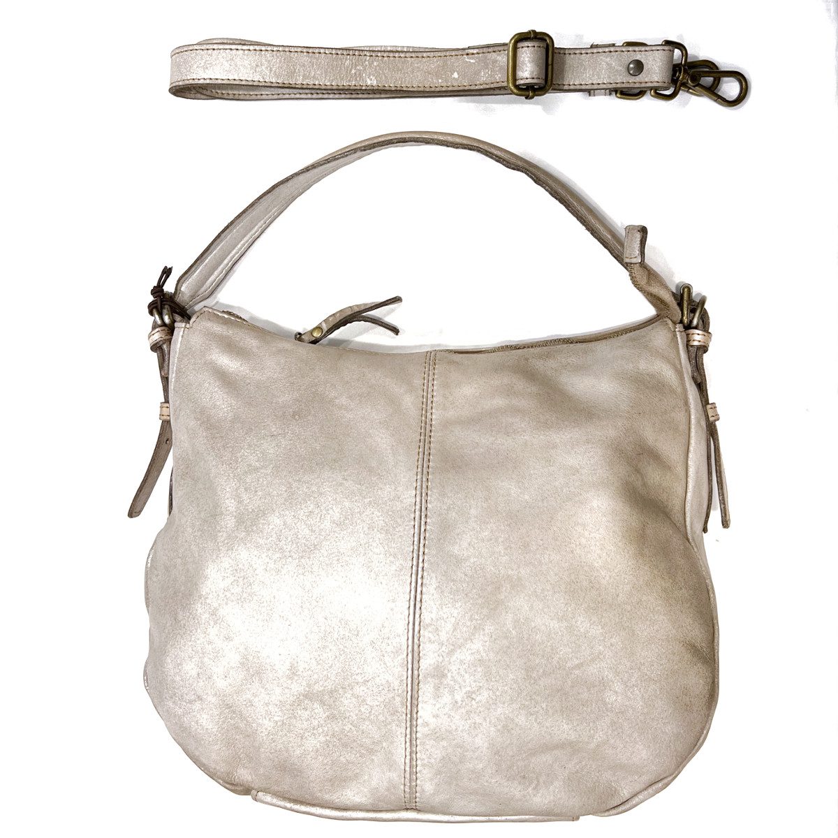 BORSA donna sacca piccola vera pelle MADE IN ITALY LUXY - immagine 15