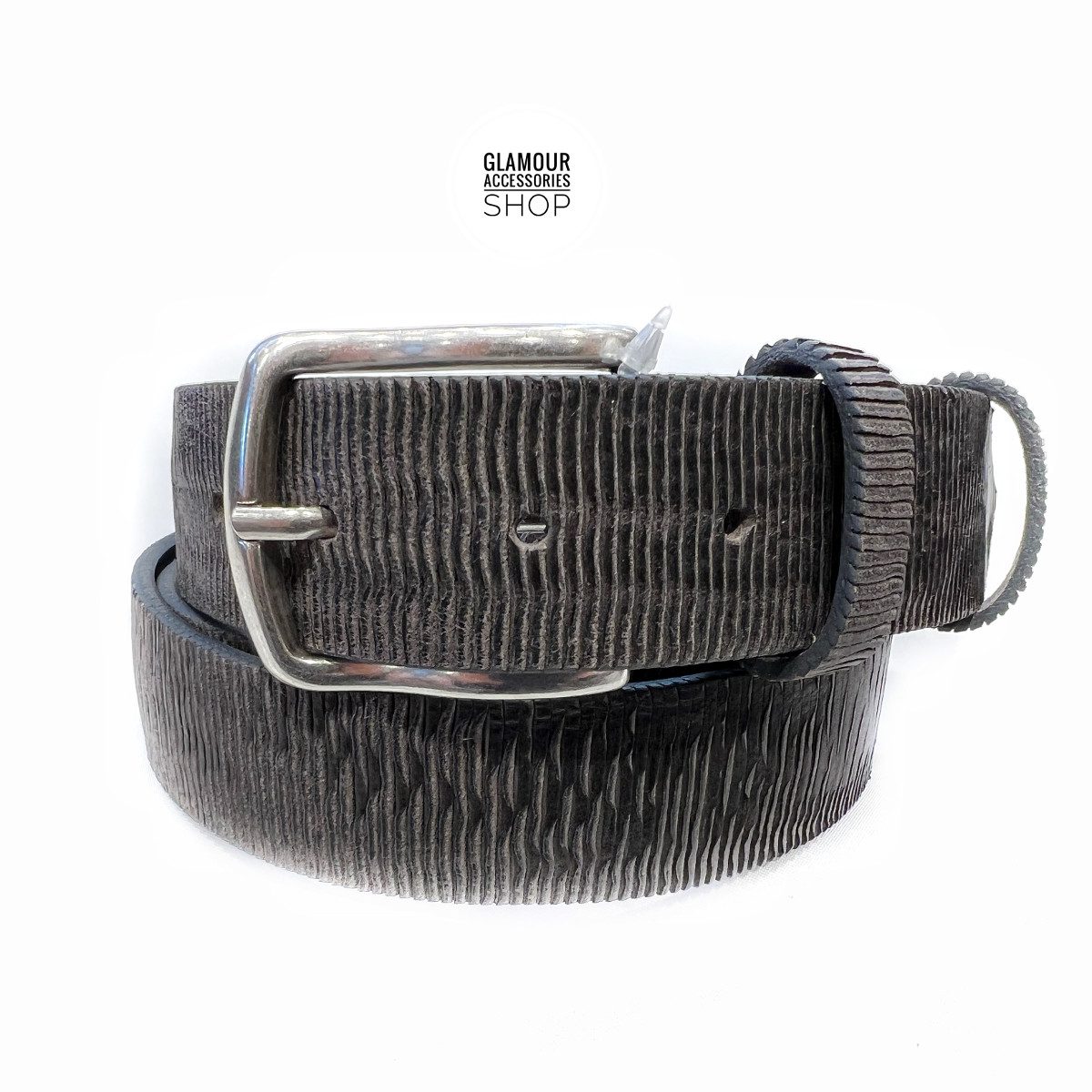 Cintura uomo donna vera pelle laserata hipster MADE IN ITALY Bogotà - immagine 6
