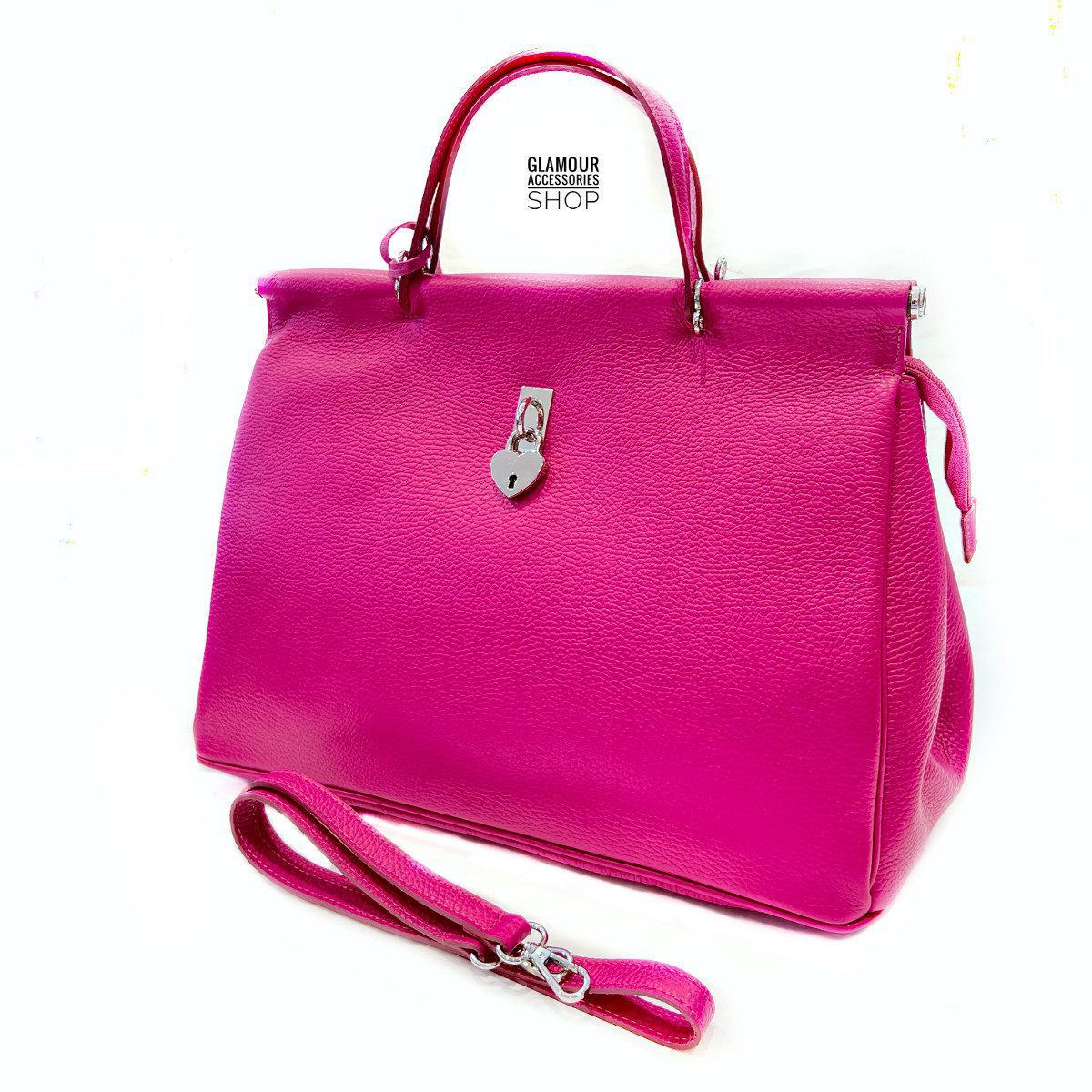 BORSA bauletto donna vera pelle a mano doppio manico MADE IN ITALY Dolly - immagine 14