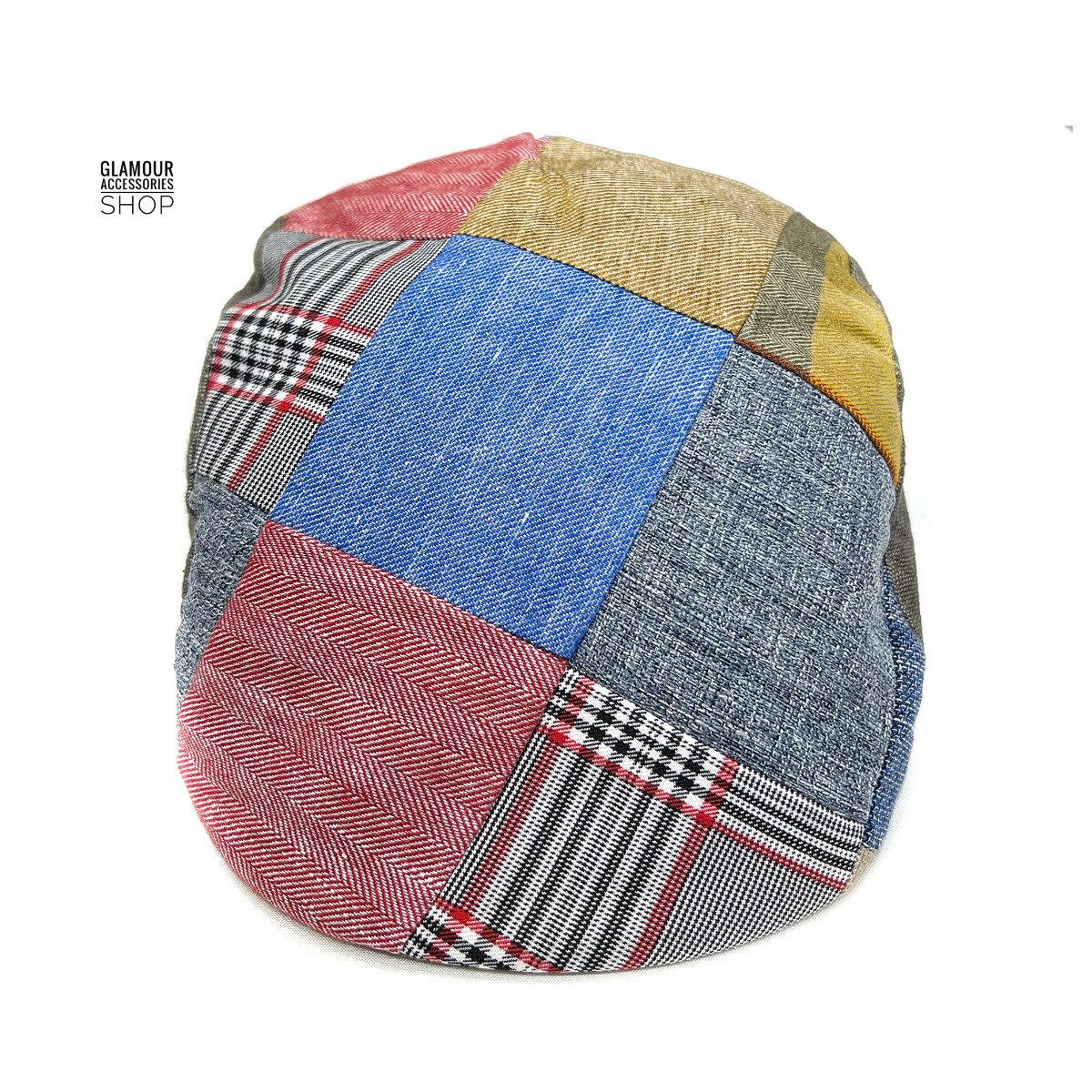 berretto Coppola estiva uomo donna stile inglese multicolor patchwork MADE IN ITALY GOLF 3 - immagine 2