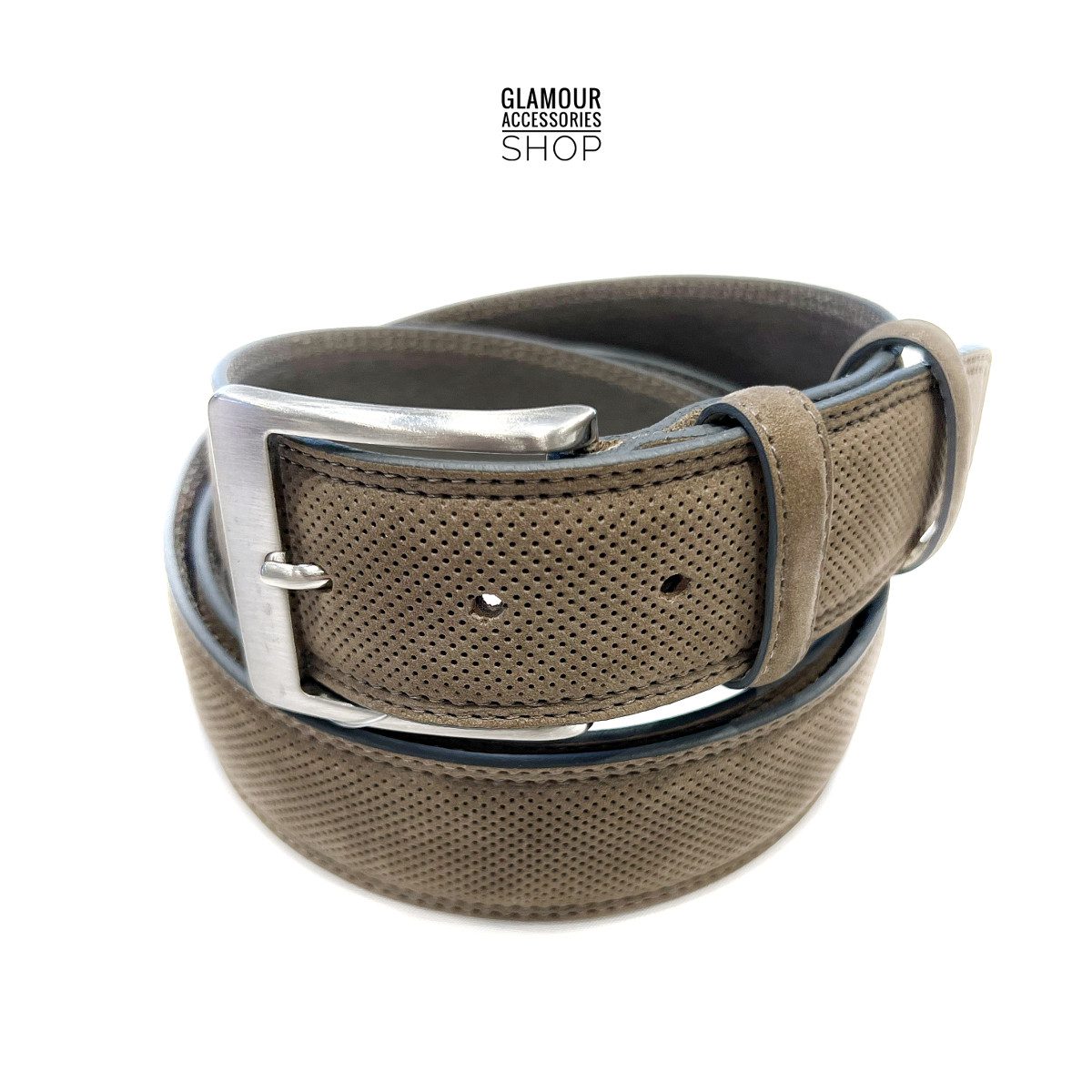 Cintura vera pelle NABOUK doppia cucitura MADE IN ITALY Courmayeur - immagine 13
