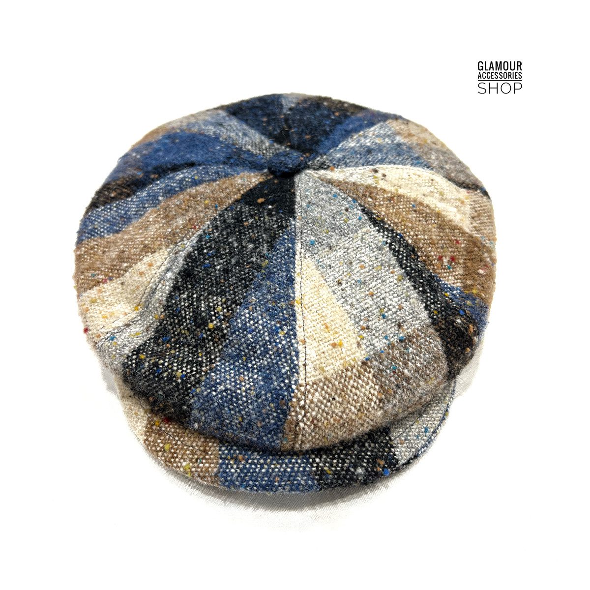 Coppola cappello invernale uomo donna 8 spicchi irlandese MADE IN ITALY multicolor MILANO - immagine 4