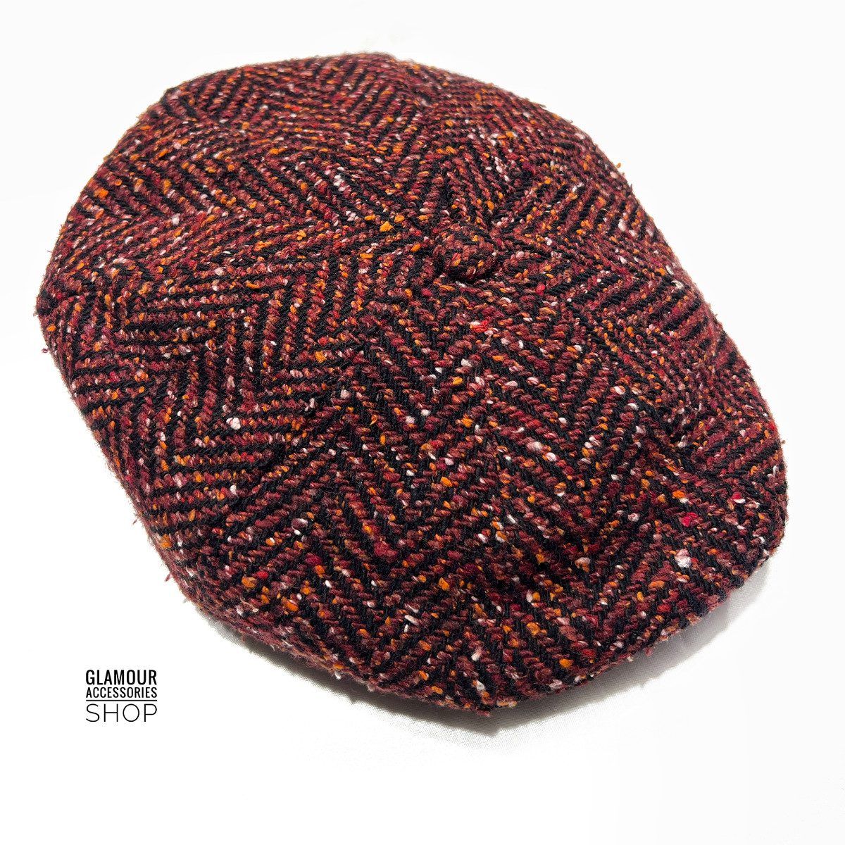 Berretto Coppola invernale uomo donna irlandese 8 spicchi rigato MADE IN ITALY PEAKY - immagine 7