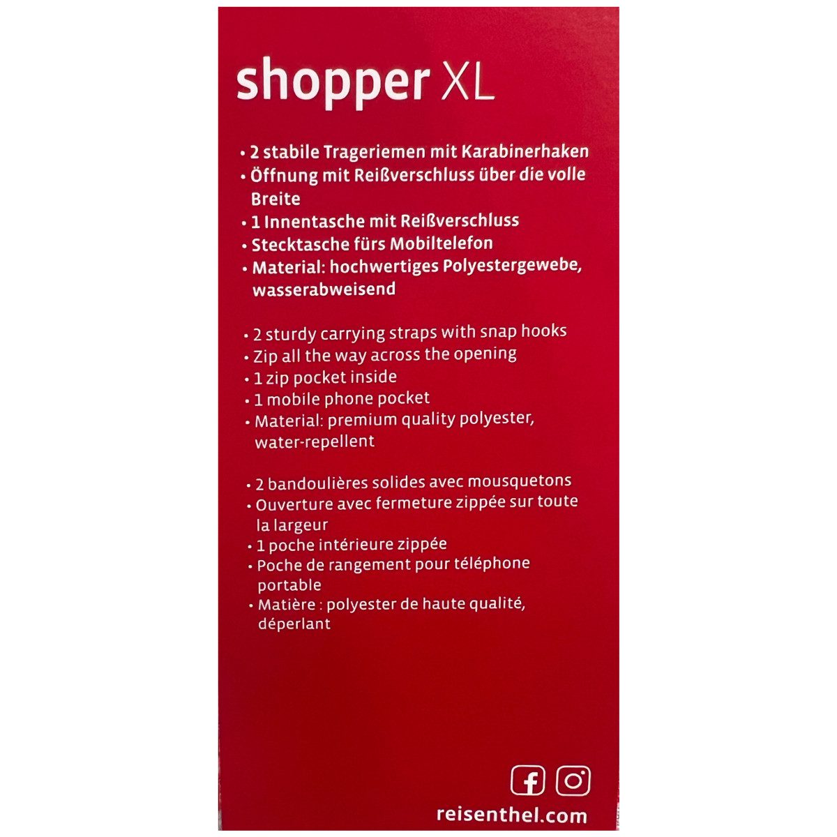 Borsa REISENTHAL SHOPPING XL doppio manico grande - immagine 11