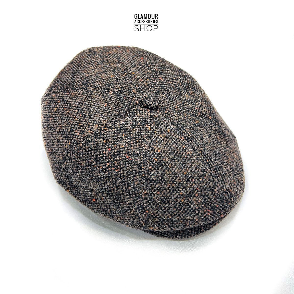 Berretto Coppola invernale irlandese 8 spicchi sale pepe MADE IN ITALY PEAKY - immagine 12