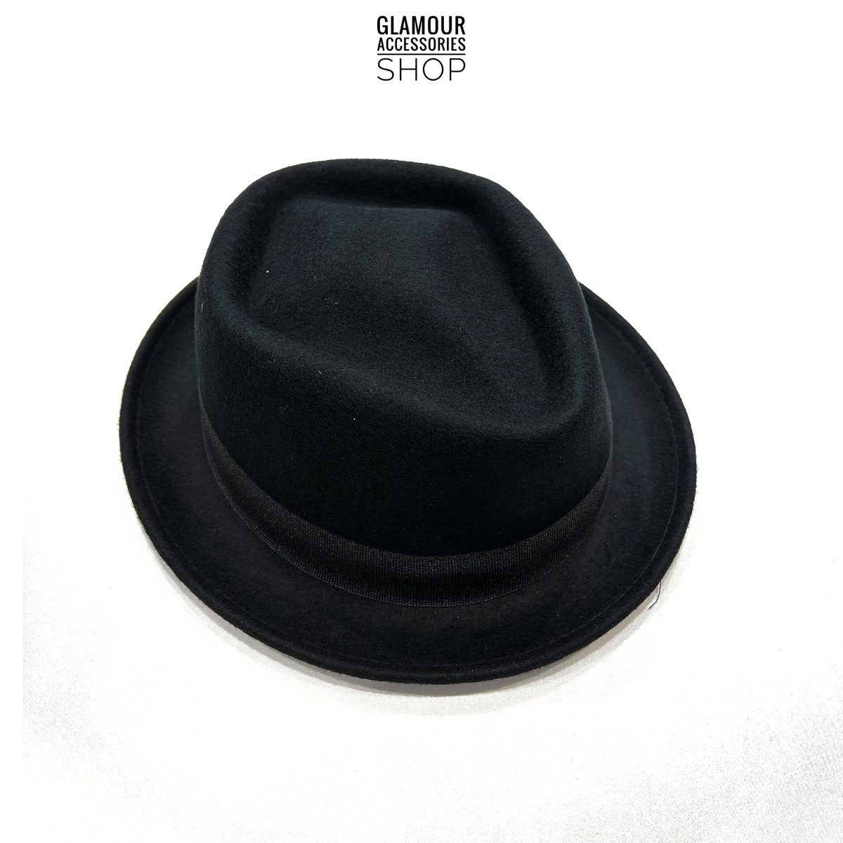 Cappello invernale uomo donna lana Pork Pie Hat Coven Garden ALL BLACK MADE IN ITALY - immagine 4