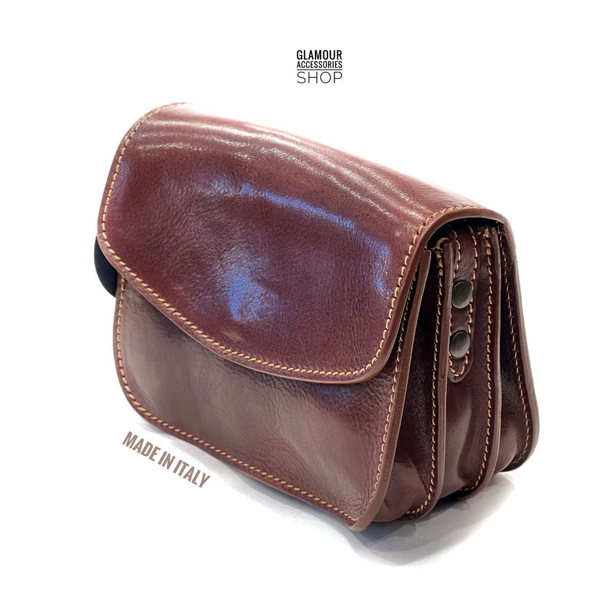 BORSA tracolla made in Italy vera pelle cuoio taglio vivo tracolla regolabile postino bandoliera ZAZ 2 - immagine 4
