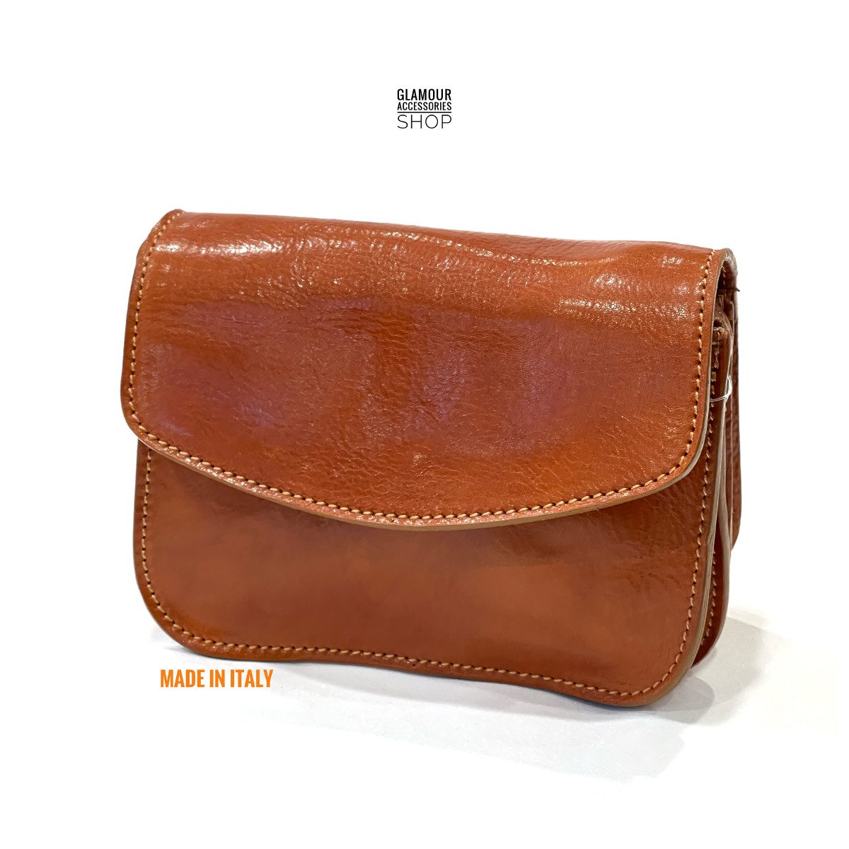 BORSA tracolla made in Italy vera pelle cuoio taglio vivo tracolla regolabile postino bandoliera ZAZ 2 - immagine 2