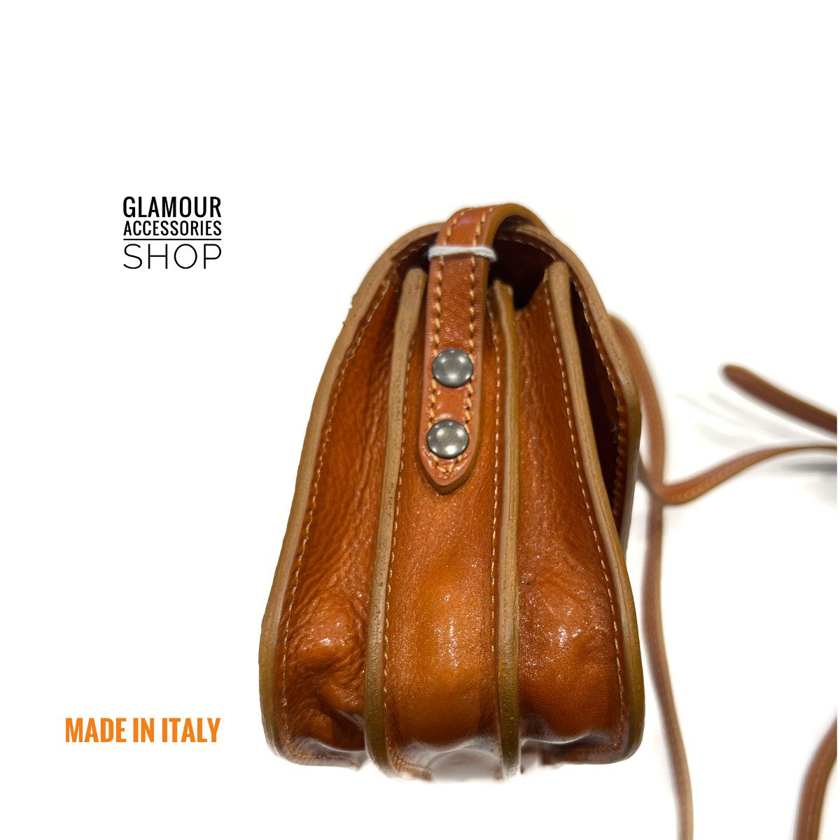 BORSA tracolla made in Italy vera pelle cuoio taglio vivo tracolla regolabile postino bandoliera ZAZ 2 - immagine 8