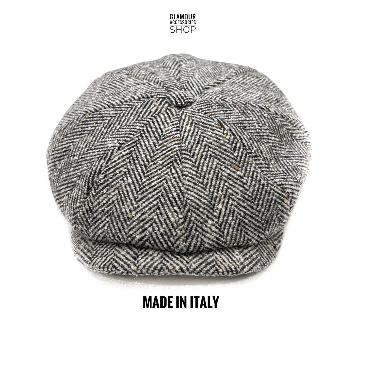 Coppola cappello berretto invernale irlandese uomo donna 8 spicchi MADE IN ITALY spinato BAZZO - immagine 7