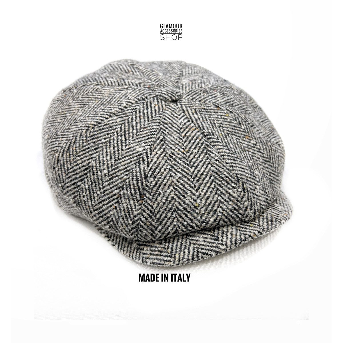 Coppola cappello berretto invernale irlandese uomo donna 8 spicchi MADE IN ITALY spinato BAZZO - immagine 3